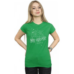 Star Wars - T-shirt DEATH STAR - Femme (Vert vif)