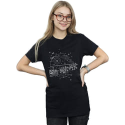 Star Wars - T-shirt DEATH STAR - Femme (Noir)
