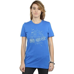 Star Wars - T-shirt DEATH STAR - Femme (Bleu roi)