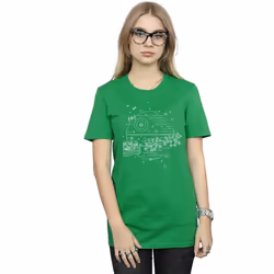 Star Wars - T-shirt DEATH STAR - Femme (Vert vif)
