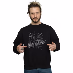 Star Wars - Sweat DEATH STAR - Homme (Noir)