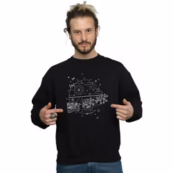 Star Wars - Sweat DEATH STAR - Homme (Noir)