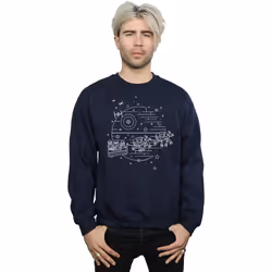 Star Wars - Sweat DEATH STAR - Homme (Bleu marine)