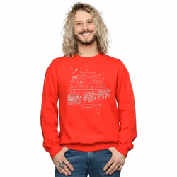 Star Wars - Sweat DEATH STAR - Homme (Rouge)
