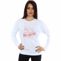 Star Wars - Sweat DEATH STAR - Femme (Blanc)