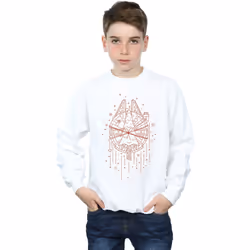 Star Wars - Sweat MILLENNIUM DELIVERY - Garçon (Blanc)