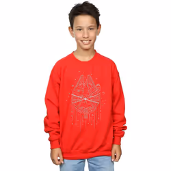 Star Wars - Sweat MILLENNIUM DELIVERY - Garçon (Rouge)