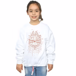 Star Wars - Sweat MILLENNIUM DELIVERY - Fille (Blanc)