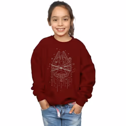 Star Wars - Sweat MILLENNIUM DELIVERY - Fille (Bordeaux)