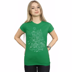 Star Wars - T-shirt EMPIRE - Femme (Vert vif)