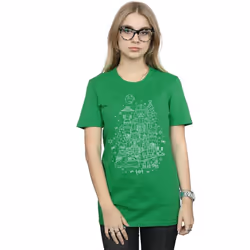 Star Wars - T-shirt EMPIRE - Femme (Vert vif)