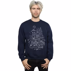 Star Wars - Sweat EMPIRE - Homme (Bleu marine)