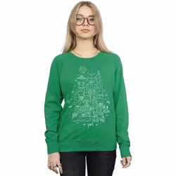 Star Wars - Sweat EMPIRE - Femme (Vert vif)