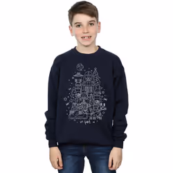 Star Wars - Sweat EMPIRE - Garçon (Bleu marine)