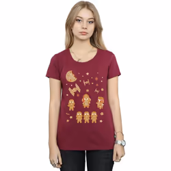 Star Wars - T-shirt GINGERBREAD EMPIRE - Femme (Bordeaux)