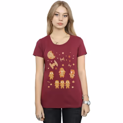 Star Wars - T-shirt GINGERBREAD EMPIRE - Femme (Bordeaux)