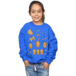 Star Wars - Sweat GINGERBREAD EMPIRE - Fille (Bleu roi)