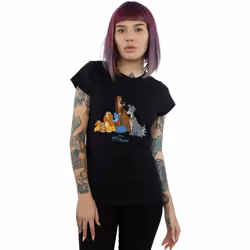 Disney - T-shirt LADY AND THE TRAMP - Femme (Noir)