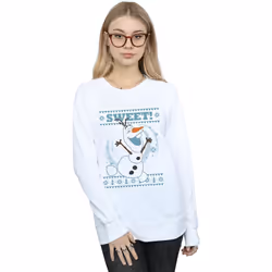 Disney - Sweat FROZEN SWEET CHRISTMAS - Femme (Blanc)