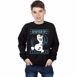 Disney - Sweat FROZEN SWEET CHRISTMAS - Garçon (Noir)
