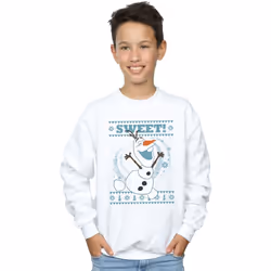 Disney - Sweat FROZEN SWEET CHRISTMAS - Garçon (Blanc)