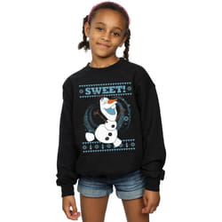 Disney - Sweat FROZEN SWEET CHRISTMAS - Fille (Noir)