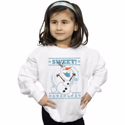Disney - Sweat FROZEN SWEET CHRISTMAS - Fille (Blanc)