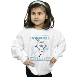 Disney - Sweat FROZEN SWEET CHRISTMAS - Fille (Blanc)