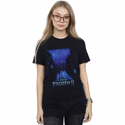 Disney - T-shirt FROZEN - Femme (Noir)