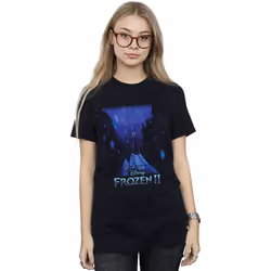 Disney - T-shirt FROZEN - Femme (Noir)
