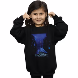 Disney - Sweat FROZEN - Fille (Noir)