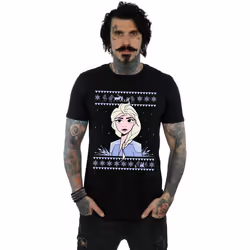 Disney - T-shirt FROZEN - Homme (Noir)