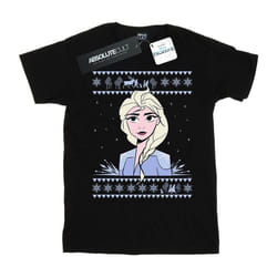 Disney - T-shirt FROZEN - Fille (Noir)