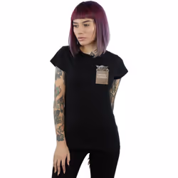 Star Wars - T-shirt THE MANDALORIAN PRECIOUS CARGO - Femme (Noir)