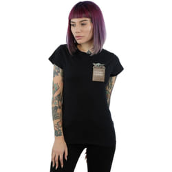Star Wars - T-shirt THE MANDALORIAN PRECIOUS CARGO - Femme (Noir)