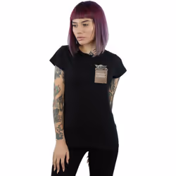 Star Wars - T-shirt THE MANDALORIAN PRECIOUS CARGO - Femme (Noir)