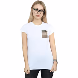 Star Wars - T-shirt THE MANDALORIAN PRECIOUS CARGO - Femme (Blanc)