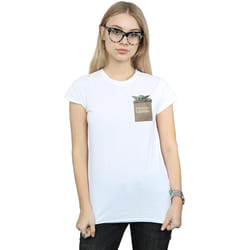 Star Wars - T-shirt THE MANDALORIAN PRECIOUS CARGO - Femme (Blanc)