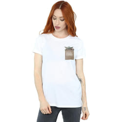 Star Wars - T-shirt THE MANDALORIAN PRECIOUS CARGO - Femme (Blanc)