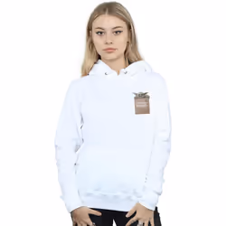 Star Wars - Sweat à capuche THE MANDALORIAN PRECIOUS CARGO - Femme (Blanc)