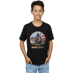 Star Wars - T-shirt THE MANDALORIAN AND THE CHILD - Garçon (Noir)