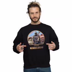 Star Wars - Sweat THE MANDALORIAN AND THE CHILD - Homme (Noir)