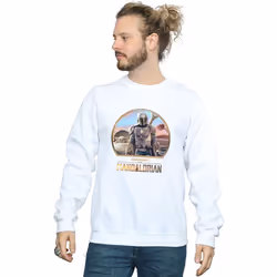 Star Wars - Sweat THE MANDALORIAN AND THE CHILD - Homme (Blanc)