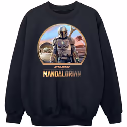 Star Wars - Sweat THE MANDALORIAN AND THE CHILD - Garçon (Noir)