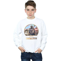 Star Wars - Sweat THE MANDALORIAN AND THE CHILD - Garçon (Blanc)