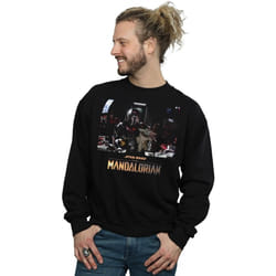Star Wars - Sweat THE MANDALORIAN CHILD ON BOARD - Homme (Noir)