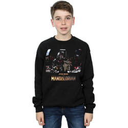 Star Wars - Sweat THE MANDALORIAN CHILD ON BOARD - Garçon (Noir)