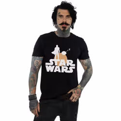 Star Wars - T-shirt THE MANDALORIAN AND THE CHILD - Homme (Noir)