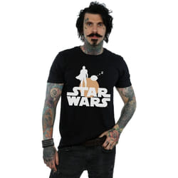 Star Wars - T-shirt THE MANDALORIAN AND THE CHILD - Homme (Noir)