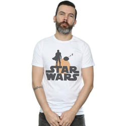 Star Wars - T-shirt THE MANDALORIAN AND THE CHILD - Homme (Blanc)